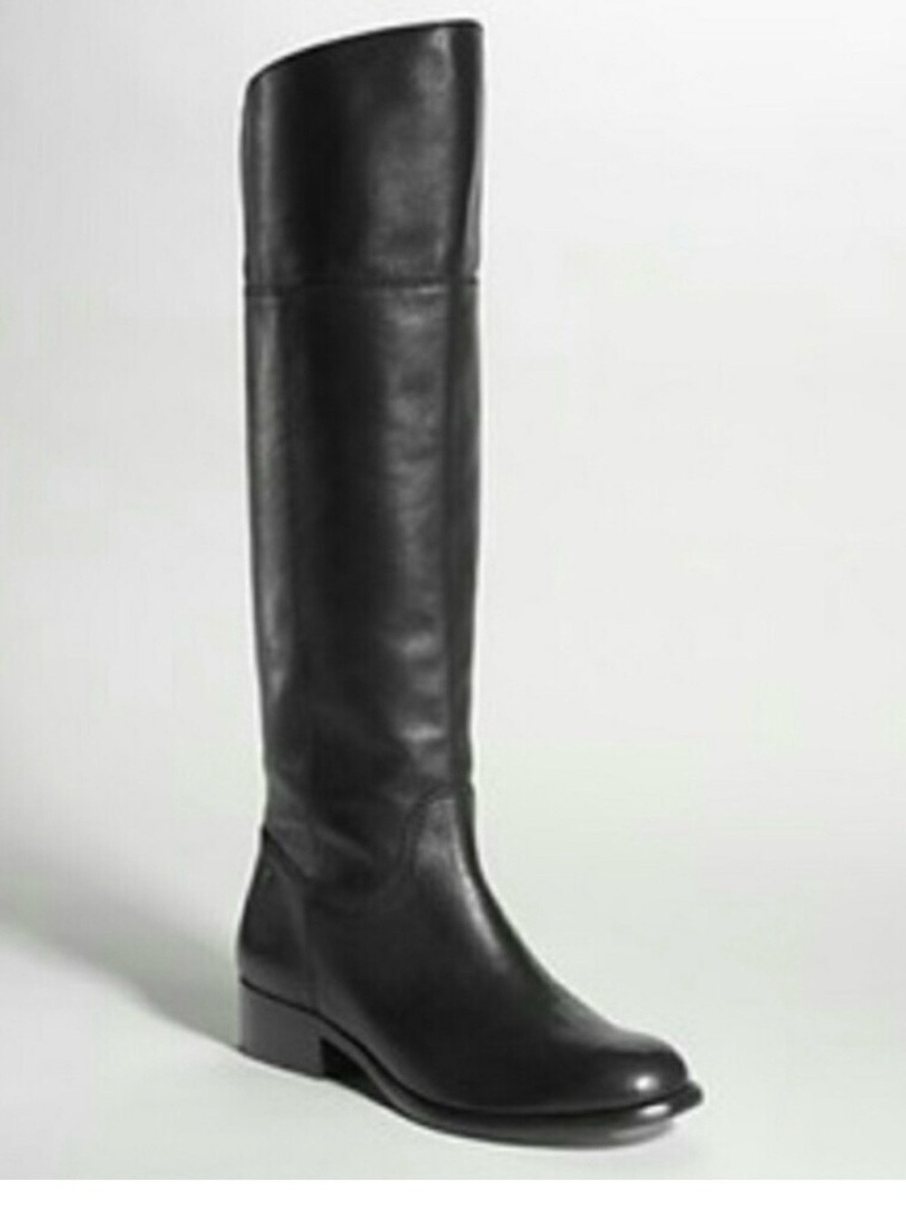 Coach Nancye Riding Boots Black Leather Size 5.5